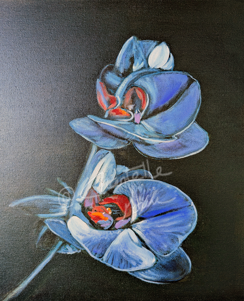 Lunar Orchid  (available as wearable art) image 0